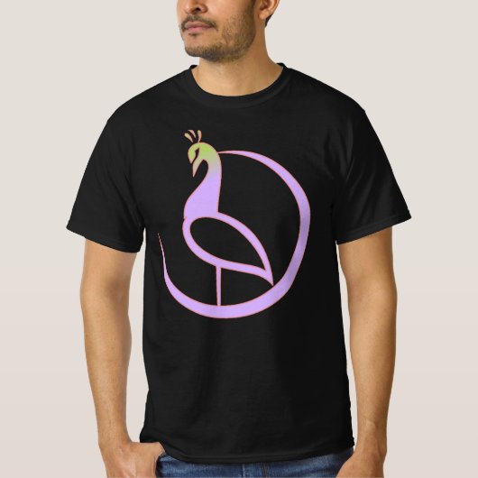 Pauwontwerp voor T-shirt (Voorkant)