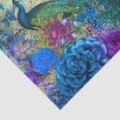 PAUWOOG-BLOEMEN-COLLASGE DECOUPAGE TISSUEPAPIER (Detail)
