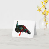 Pauwoogkalkoen Kaart (Gele Bloem)
