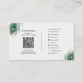 Pauwveer Boho Elegant Visitekaartje (Achterkant)