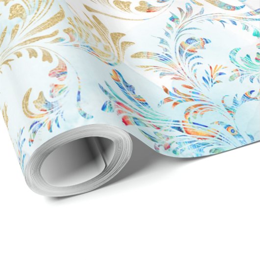 Pauwveer Cadeaupapier (Rol Hoek)