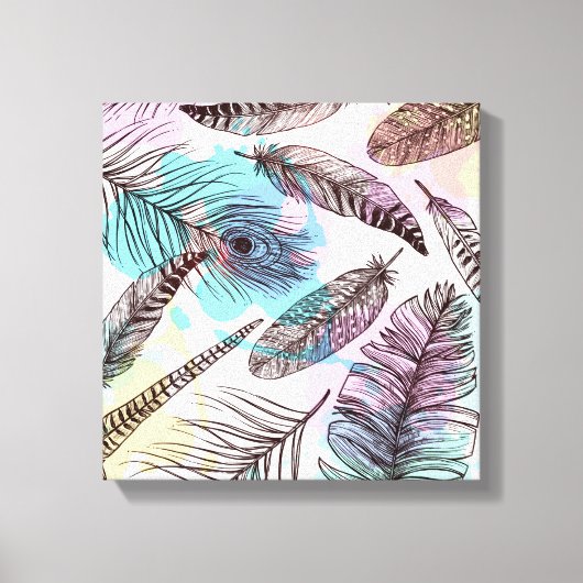 Pauwveer Canvas Afdruk (Voorkant)