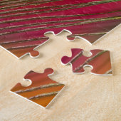 Pauwveer close-up legpuzzel (Zijkant)