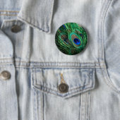 Pauwveer Gelukbrengend Ronde Button 5,7 Cm (In situ)