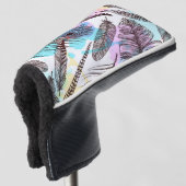 Pauwveer Golfheadcover (3/4 voorkant)