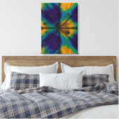 Pauwveer-interferentiepatroon Canvas Afdruk (Insitu (Slaapkamer))