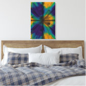 Pauwveer-interferentiepatroon Canvas Afdruk (Insitu (Slaapkamer))