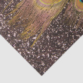 Pauwveer Met Glitters Tissuepapier (Detail)