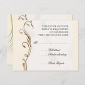 Pauwveer met Krullen - Trouw Uitnodiging (Voorkant / Achterkant)