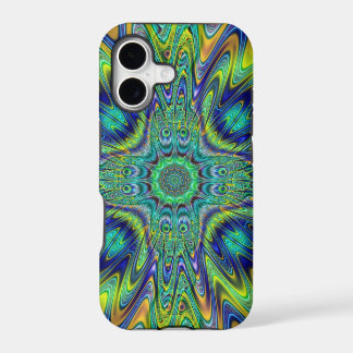 Pauwveer Neon Fractale Funky Ontwerperskunst