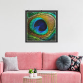 Pauwveer Oog Canvas Afdruk (Insitu (Woonkamer))