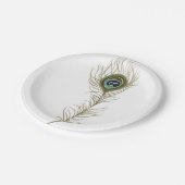 Pauwveer Papieren Bordje (Gekanteld)