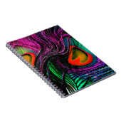 Pauwveer regenboog notitieboek (Rechterzijde)