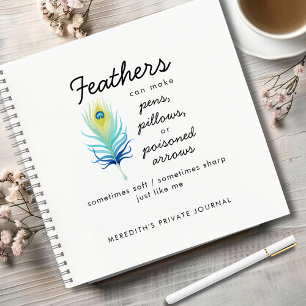 Pauwveer Sassy Motivatie Citaat Dagboek Notitieboek
