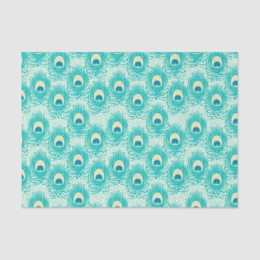 Pauwveer  tissuepapier (Voorkant)