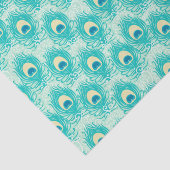 Pauwveer  tissuepapier (Detail)