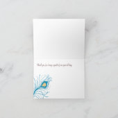 Pauwveer Trouwkaart Bedankbrief Bedankkaart (Binnen)