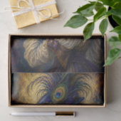 Pauwveer Victoriaanse Dame Decoupage Tissuepapier (Geschenk)