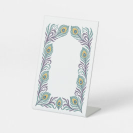 Pauwveer Voetstuk Bord voor Trouwen of Evenement Reclamebord Met Voetstuk