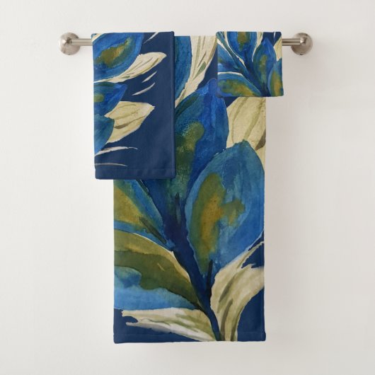 Pauwveer Watercolor Geluk Bad Handdoek (Insitu)