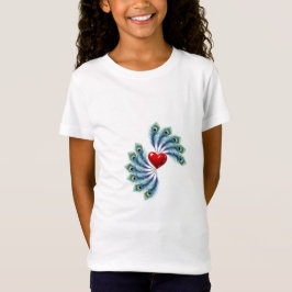Pauwveerhart Grafische T-shirt | Indiase Liefde