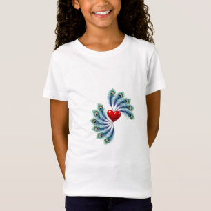 Pauwveerhart Grafische T-shirt   Indiase Liefde
