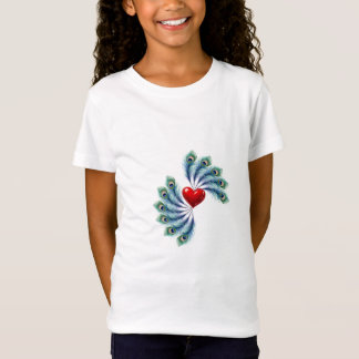 Pauwveerhart Grafische T-shirt | Indiase Liefde
