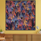 Pauwveerpatroon Canvas Afdruk (Insitu (Woonkamer))