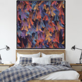 Pauwveerpatroon Canvas Afdruk (Insitu (Slaapkamer))