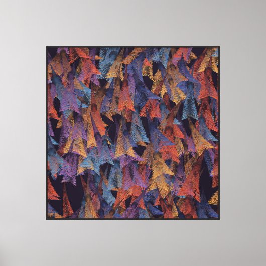Pauwveerpatroon Canvas Afdruk (Voorkant)