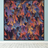 Pauwveerpatroon Canvas Afdruk (Insitu (Houten vloer))