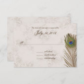 Pauwveerreactie RSVP Kaartje (Voorkant / Achterkant)