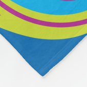 Pauwveren Abstracte Kunst Fleece Deken (Hoek)