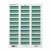 Pauwveren adreslabels etiket (Full Sheet)