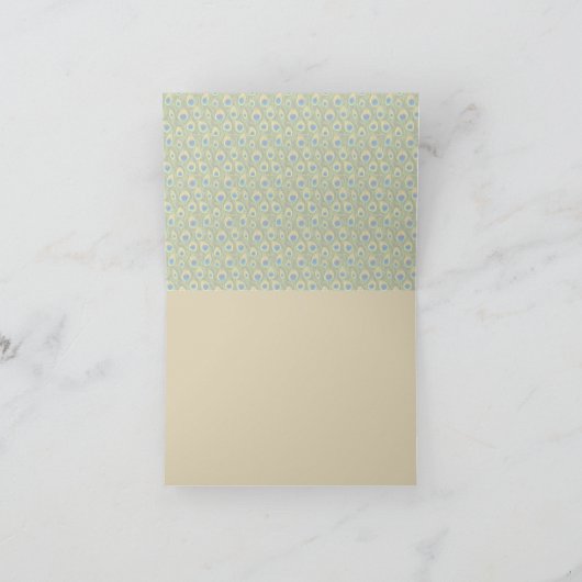 Pauwveren Bedankkaart (Binnen)