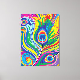 Pauwveren Canvas Afdruk