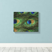 Pauwveren Canvas Afdruk (Insitu (Houten vloer))