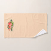 Pauwveren en Rozen Bad Handdoek (Handdoek)
