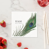 Pauwveren Evenwicht | Trouwfeest Servet (Insitu)