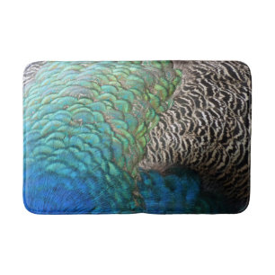 Pauwveren I Kleurrijk Abstract Natuurontwerp Badmat