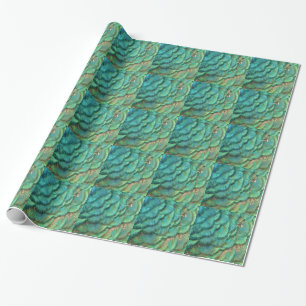 Pauwveren I Kleurrijk Abstract Natuurontwerp Cadeaupapier