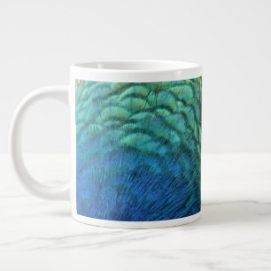 Pauwveren I Kleurrijk Abstract Natuurontwerp Grote Koffiekop