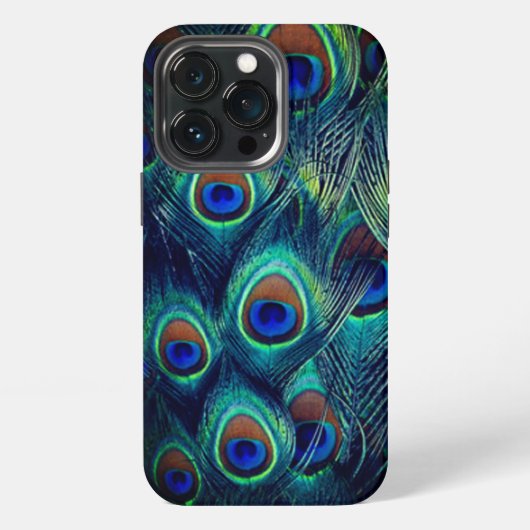 Pauwveren iPhone hoesje (Achterkant)