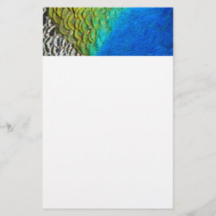 Pauwveren IV Kleurrijke Abstracte Natuur Briefpapier