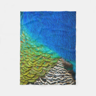 Pauwveren IV Kleurrijke Abstracte Natuur Fleece Deken