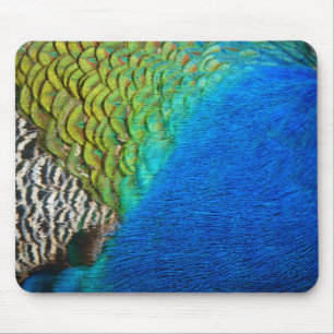 Pauwveren IV Kleurrijke Abstracte Natuur Muismat