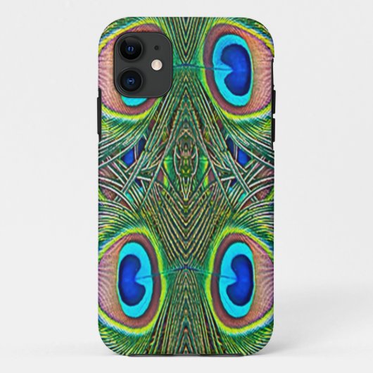 Pauwveren Kaleidoscoop Print Case-Mate iPhone Case (Achterkant)