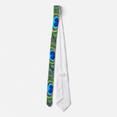Pauwveren Kaleidoscoop Print Stropdas (Achterkant)