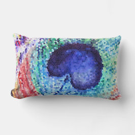 Pauwveren Kunst Lendekussen Kussen