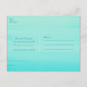 Pauwveren & Lichten Rustic Save the Date Aankondigingskaart (Achterkant)